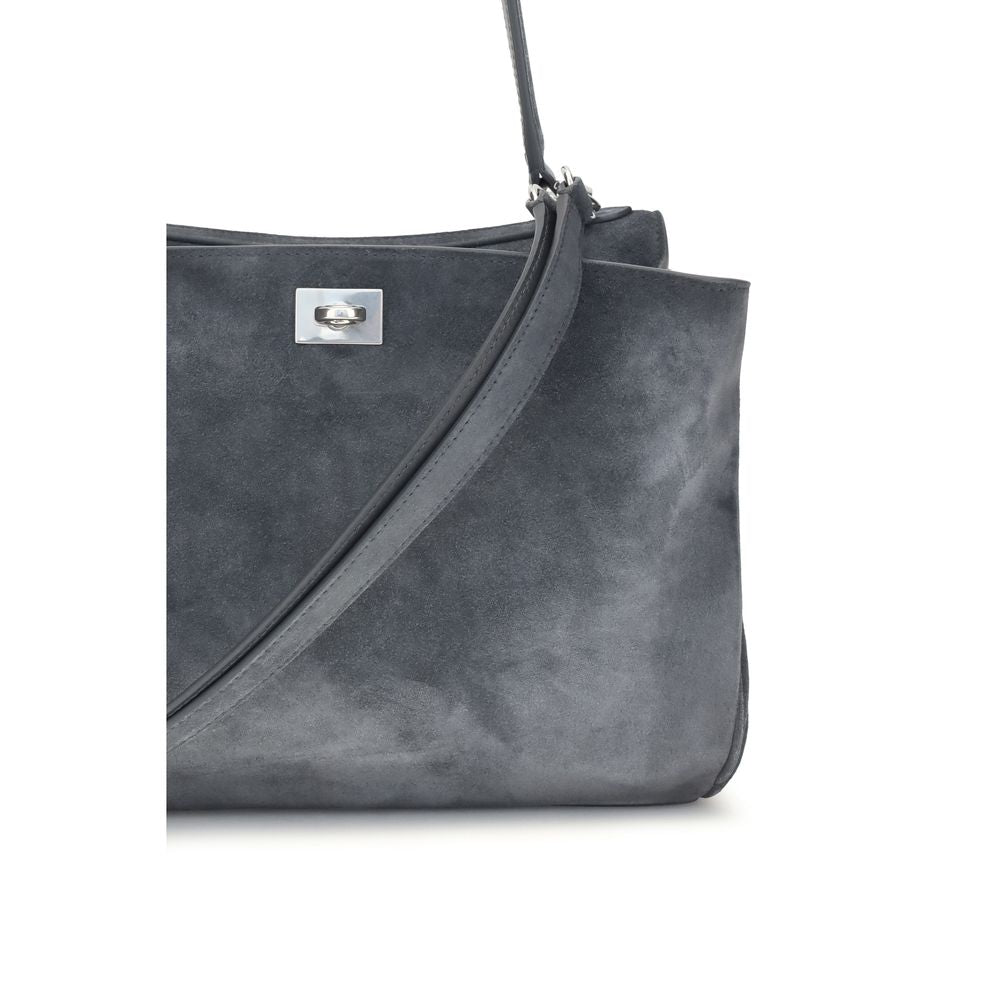 Balenciaga Rodeo Small Gray Leather Top Handle Bag
