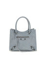 Balenciaga Le City Mini Blue Lambskin Top Handle Bag