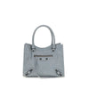 Balenciaga Le City Mini Blue Lambskin Top Handle Bag