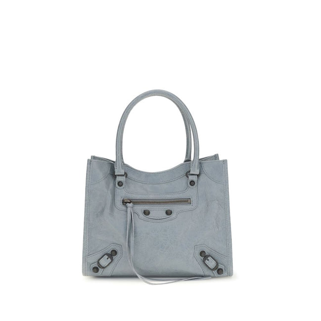 Balenciaga Le City Mini Blue Lambskin Top Handle Bag