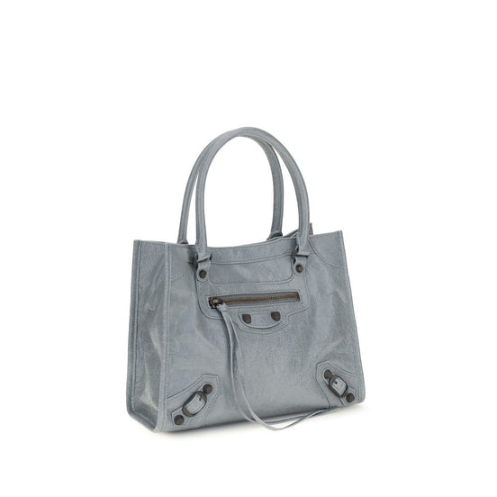 Balenciaga Le City Mini Blue Lambskin Top Handle Bag