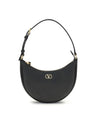 Valentino Garavani VLogo Signature Mini Black Leather Hobo Bag