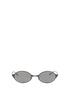 Alexander McQueen Gray Metal Sunglasses