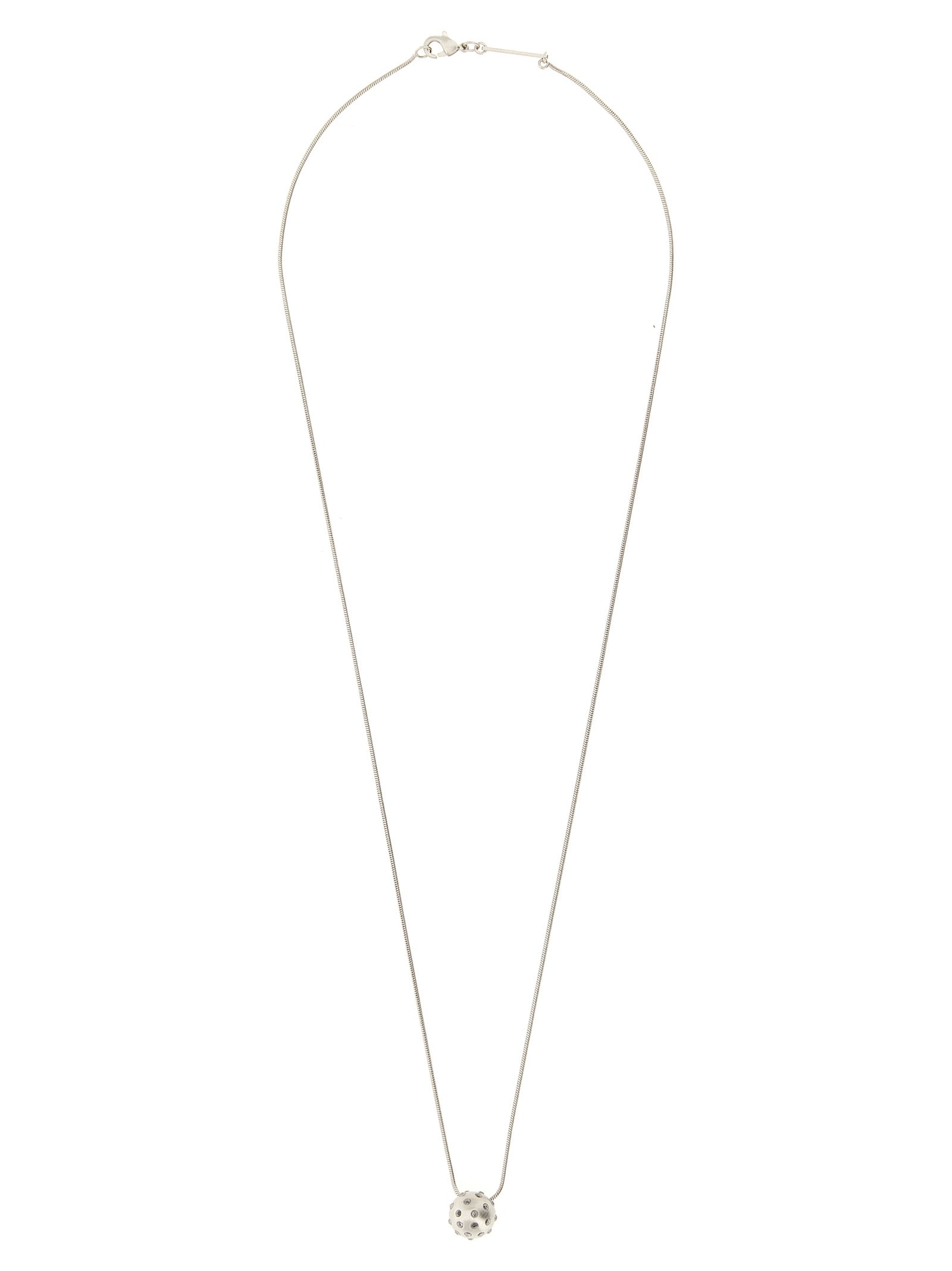 Rick Owens Silver-Tone Chain Necklace