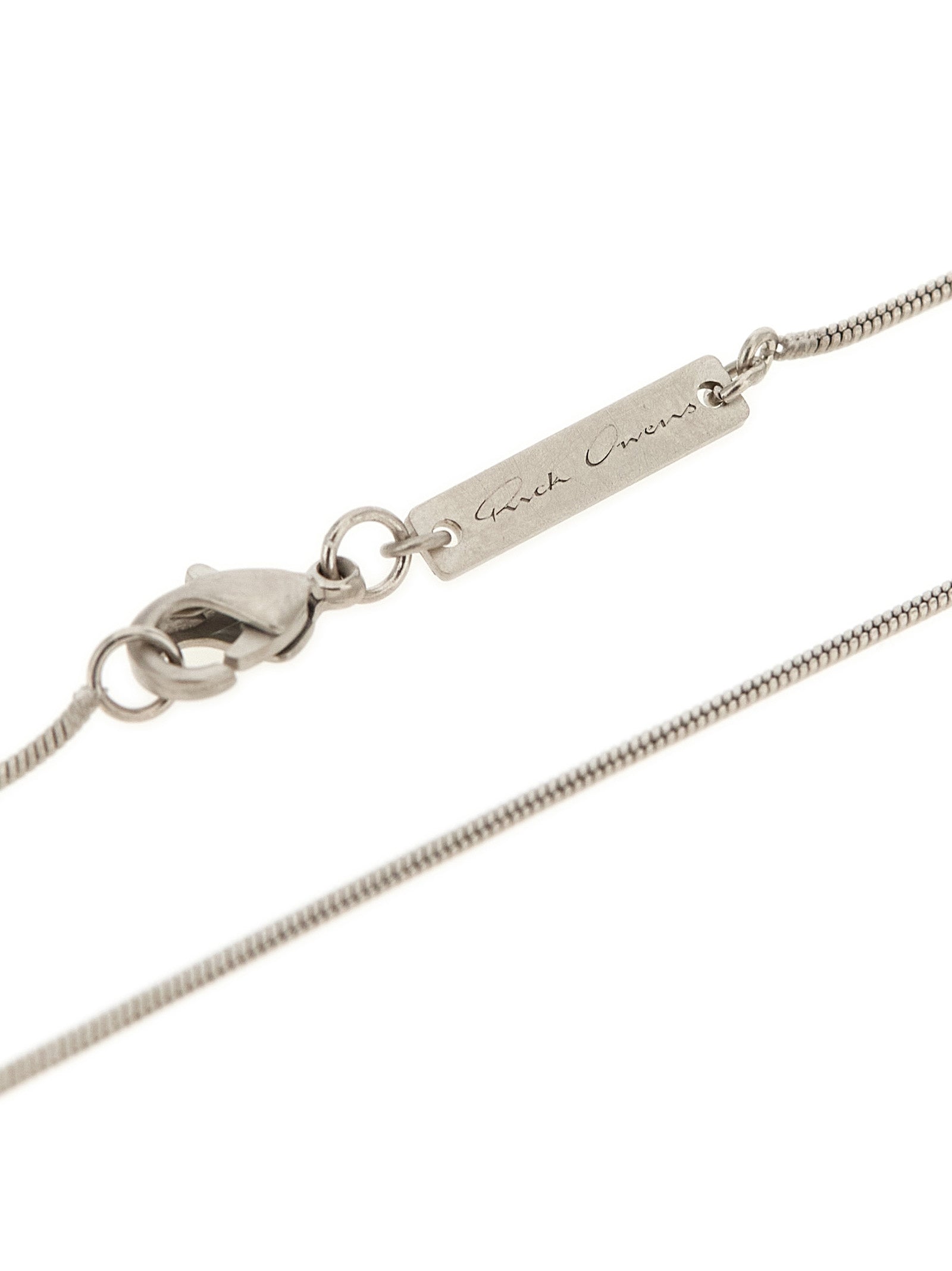 Rick Owens Silver-Tone Chain Necklace