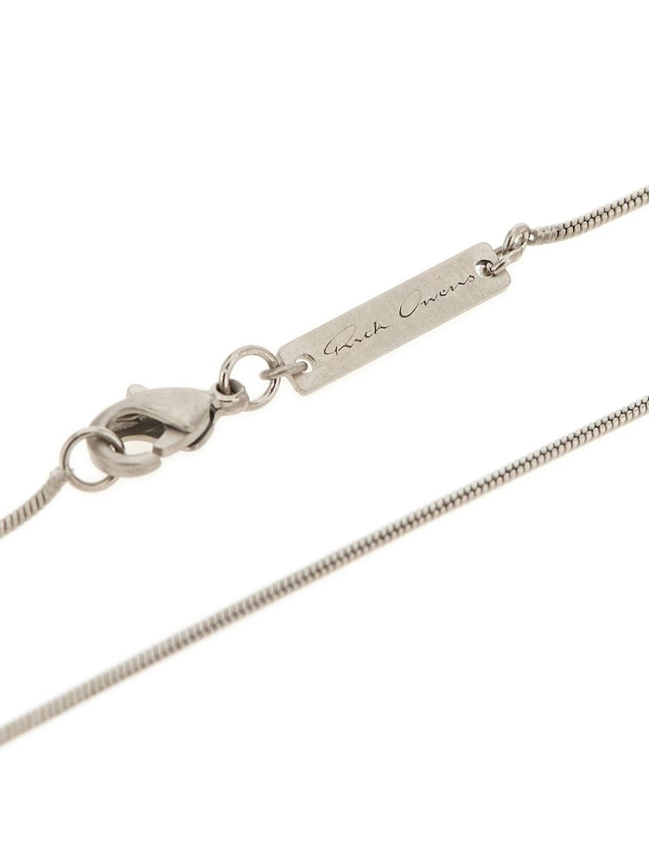 Rick Owens Silver-Tone Chain Necklace