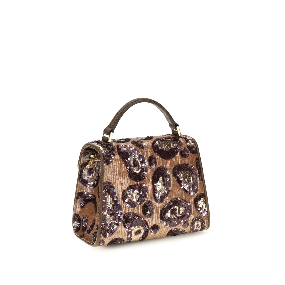 Valentino Garavani VSLING Mini Animalier Embroidered Top Handle Bag