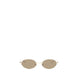 Alexander McQueen Gold Metal Sunglasses