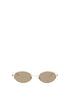 Alexander McQueen Gold Metal Sunglasses