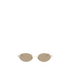 Alexander McQueen Gold Metal Sunglasses