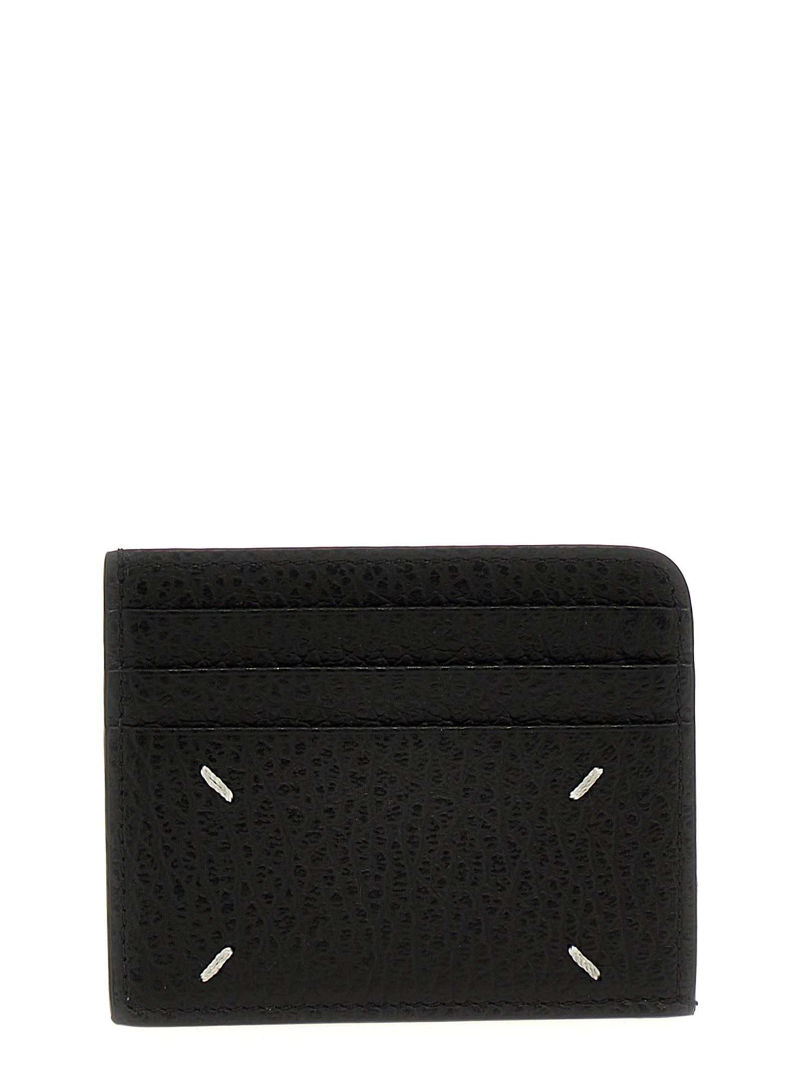 Maison Margiela Four Stitches Black Leather Card Holder