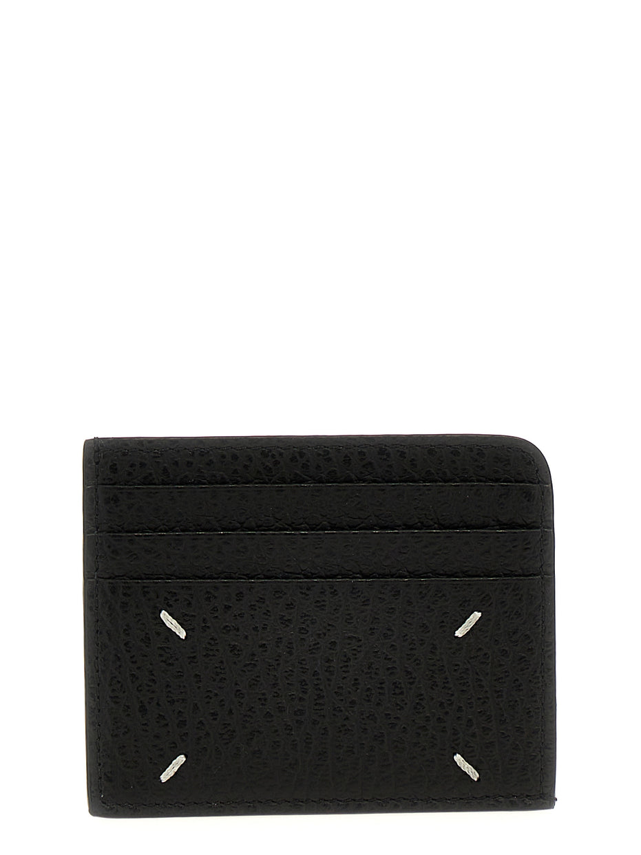 Maison Margiela Four Stitches Black Leather Card Holder