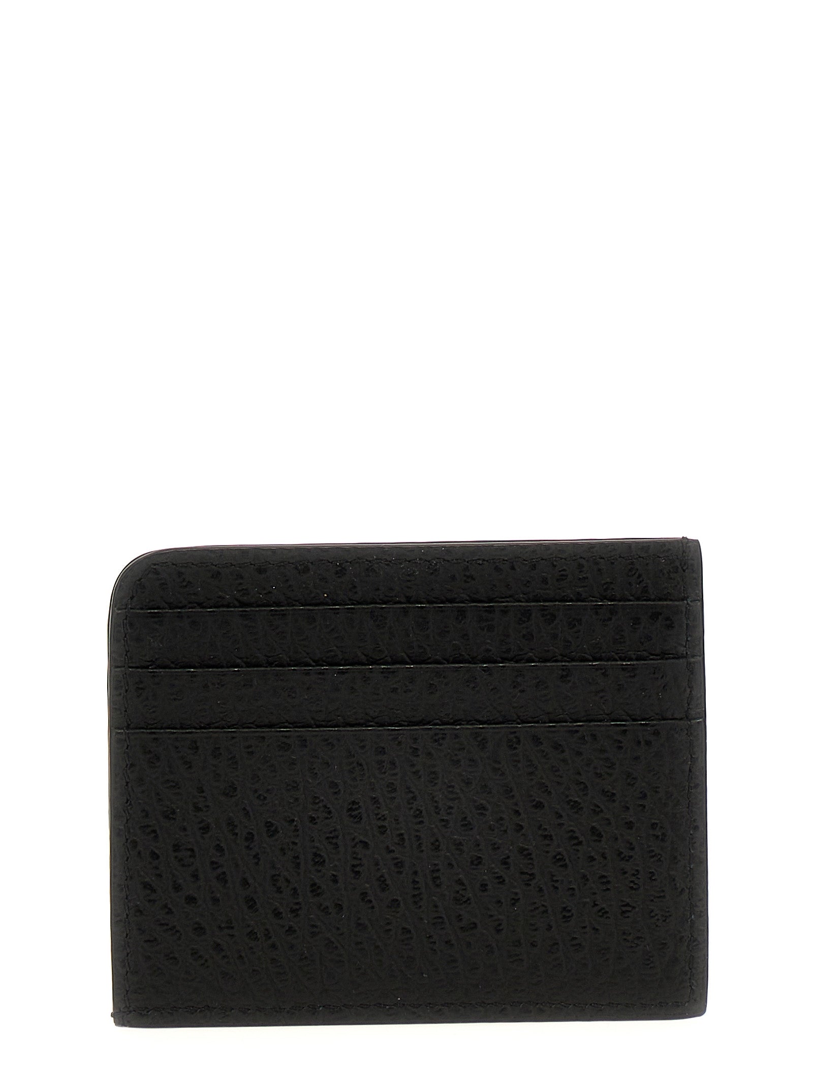 Maison Margiela Four Stitches Black Leather Card Holder