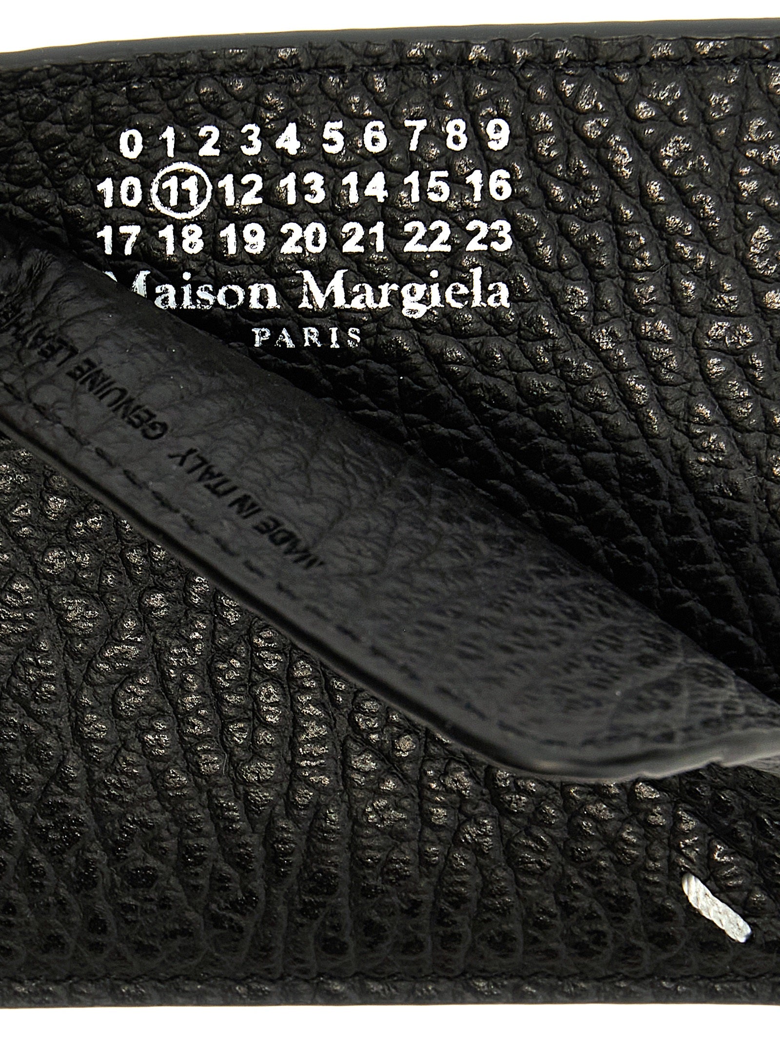Maison Margiela Four Stitches Black Leather Card Holder