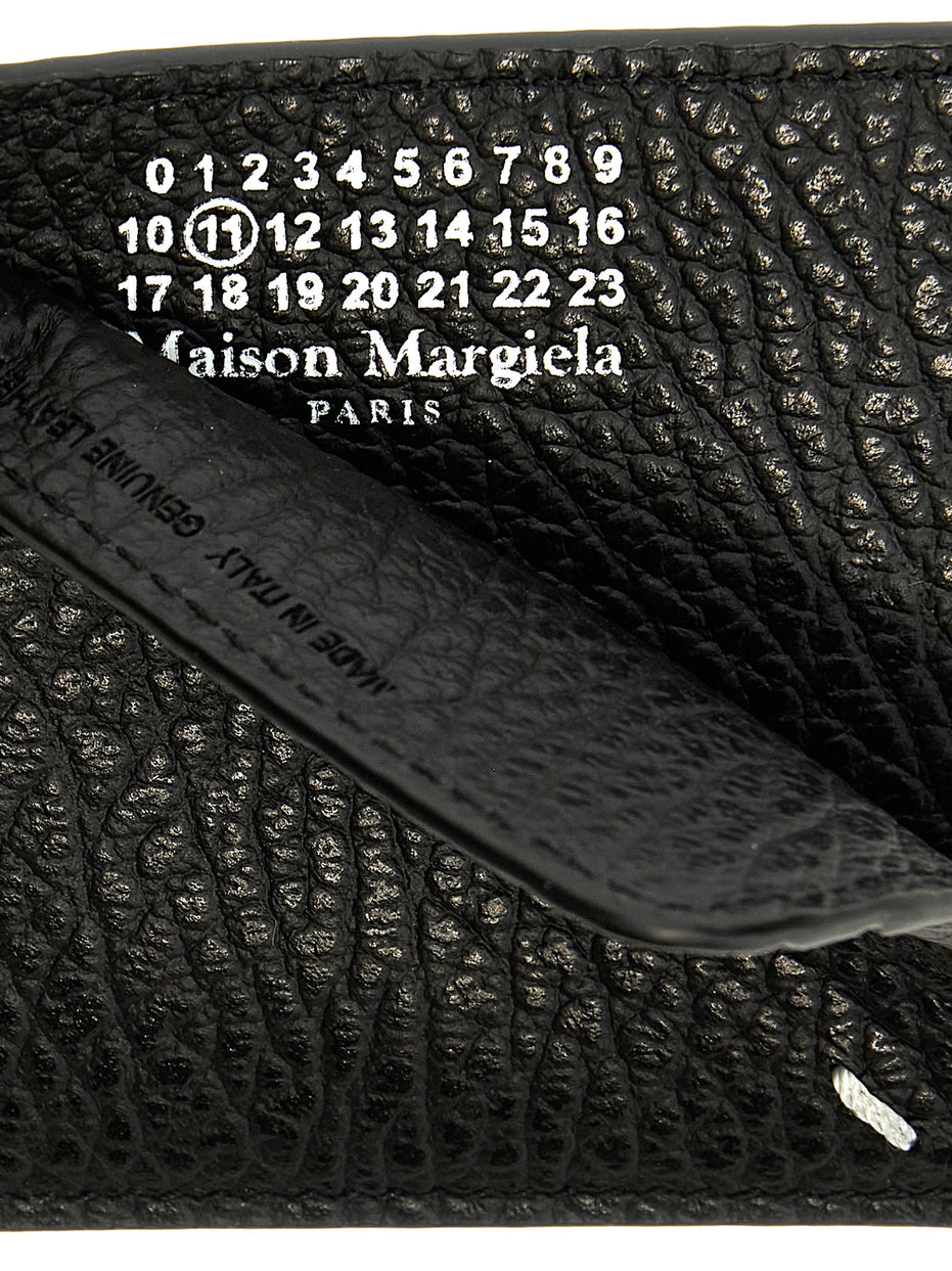 Maison Margiela Four Stitches Black Leather Card Holder