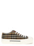 Burberry Beige Cotton Low Top Sneakers