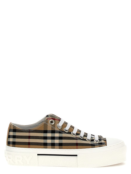 Αθλητικά παπούτσια Burberry μπεζ βαμβακερά χαμηλά