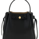 Tory Burch Romy Black Leather Bucket Bag