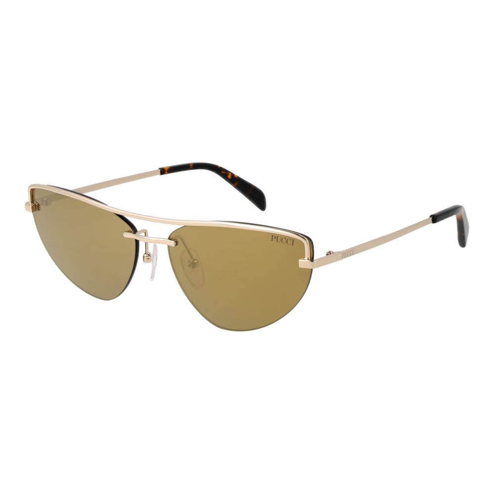 Emilio Pucci Gold Cat-Eye Sunglasses