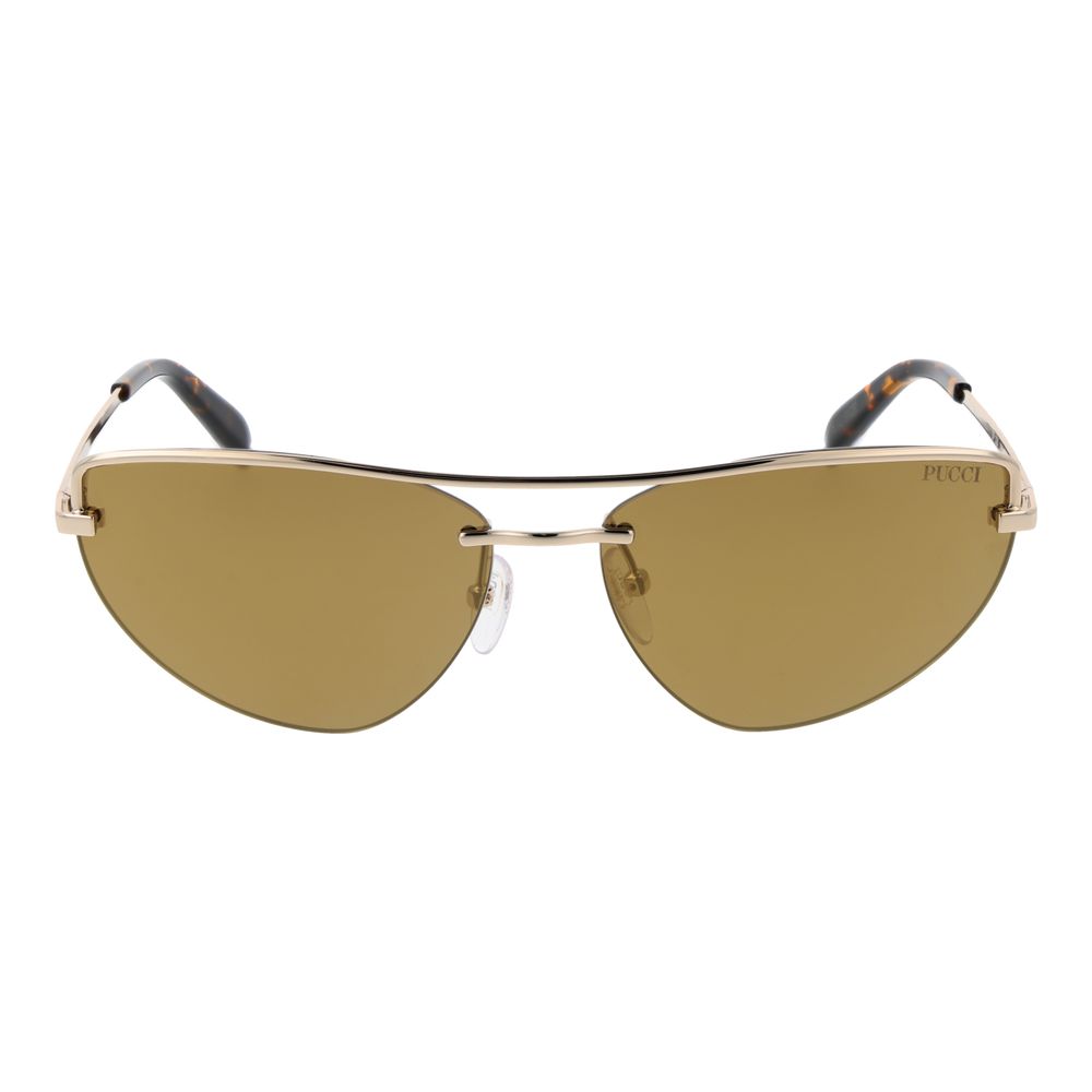 Emilio Pucci Gold Cat-Eye Sunglasses