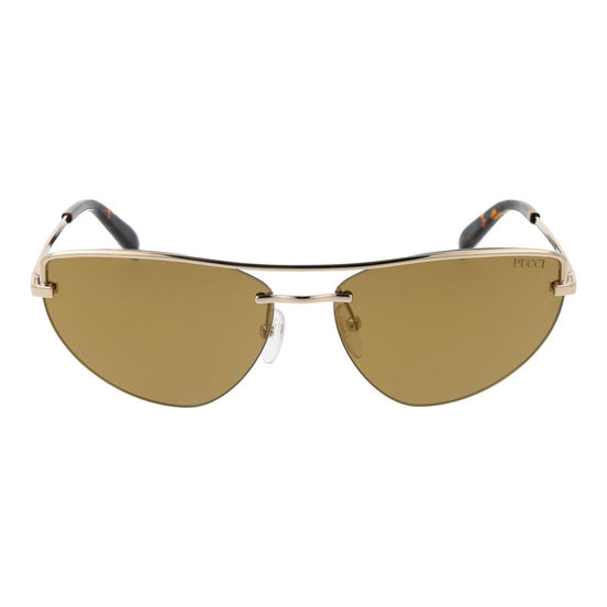 Emilio Pucci Gold Metal Sunglasses