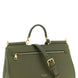 Dolce & Gabbana My Sicily Medium Green Leather Top Handle Bag