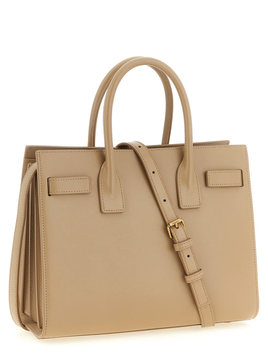 Saint Laurent Beige Calfskin Handbag