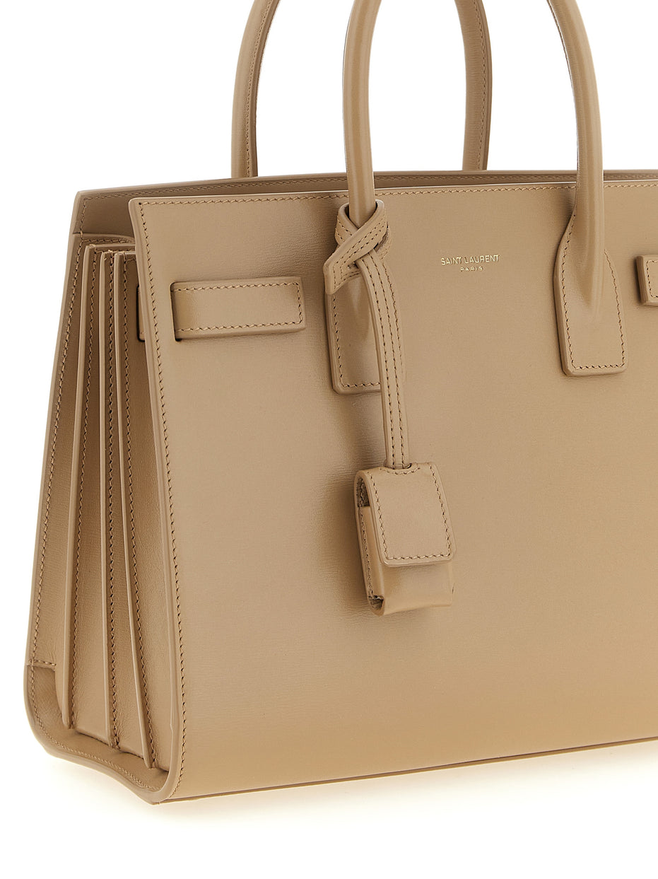 Saint Laurent Baby Sac de Jour Beige Leather Bag