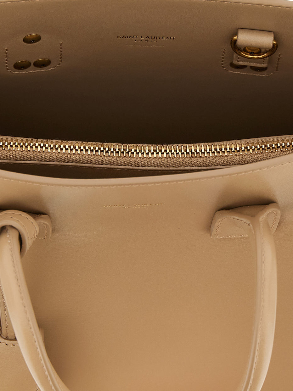 Saint Laurent Baby Sac de Jour Beige Leather Bag