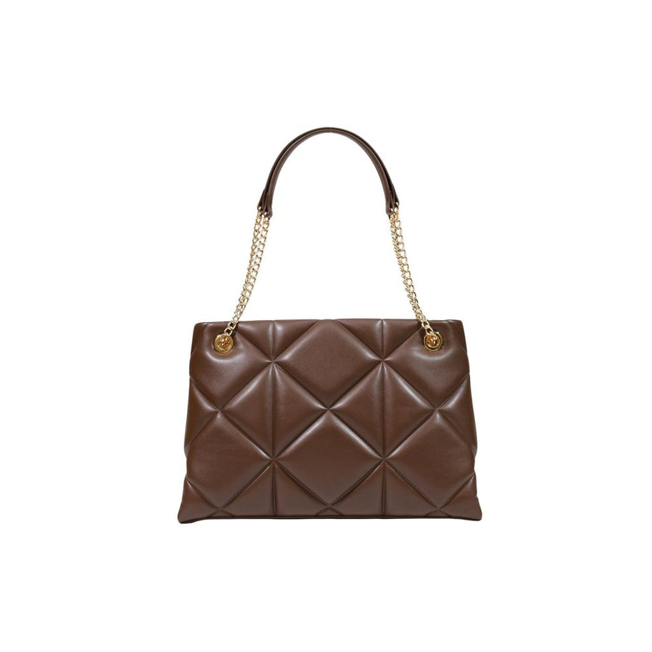 Love Moschino Brown Quilted Shoulder Bag