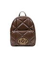 Love Moschino Quilted Brown Backpack