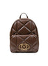 Love Moschino Quilted Brown Backpack