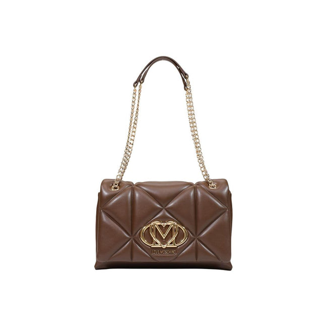 Love Moschino Brown Polyethylene Handbag