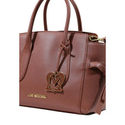 Τσάντα Love Moschino από καφέ πολυαιθυλένιο
