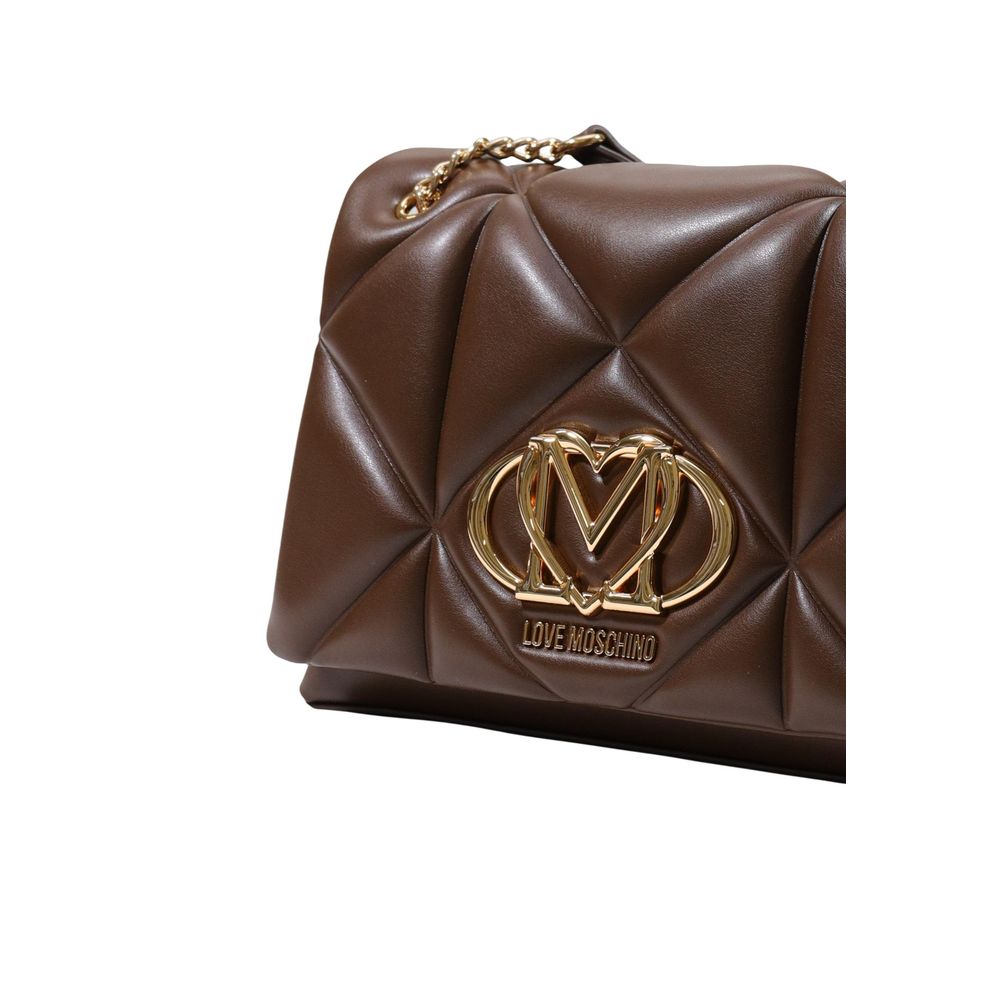 Love Moschino Brown Polyethylene Handbag