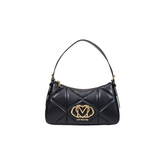 Τσάντα ώμου Love Moschino μαύρη καπιτονέ