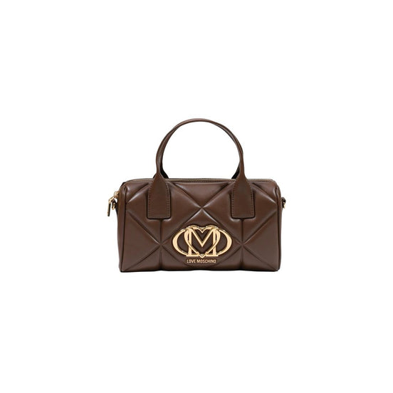 Τσάντα Love Moschino από καφέ πολυαιθυλένιο
