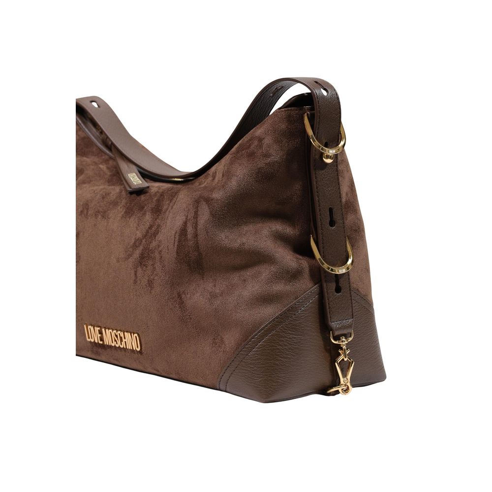 Love Moschino Brown Polyester Handbag