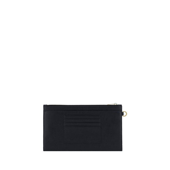 Τσάντα clutch Saint Laurent Bos Taurus από μαύρο δέρμα μοσχαριού