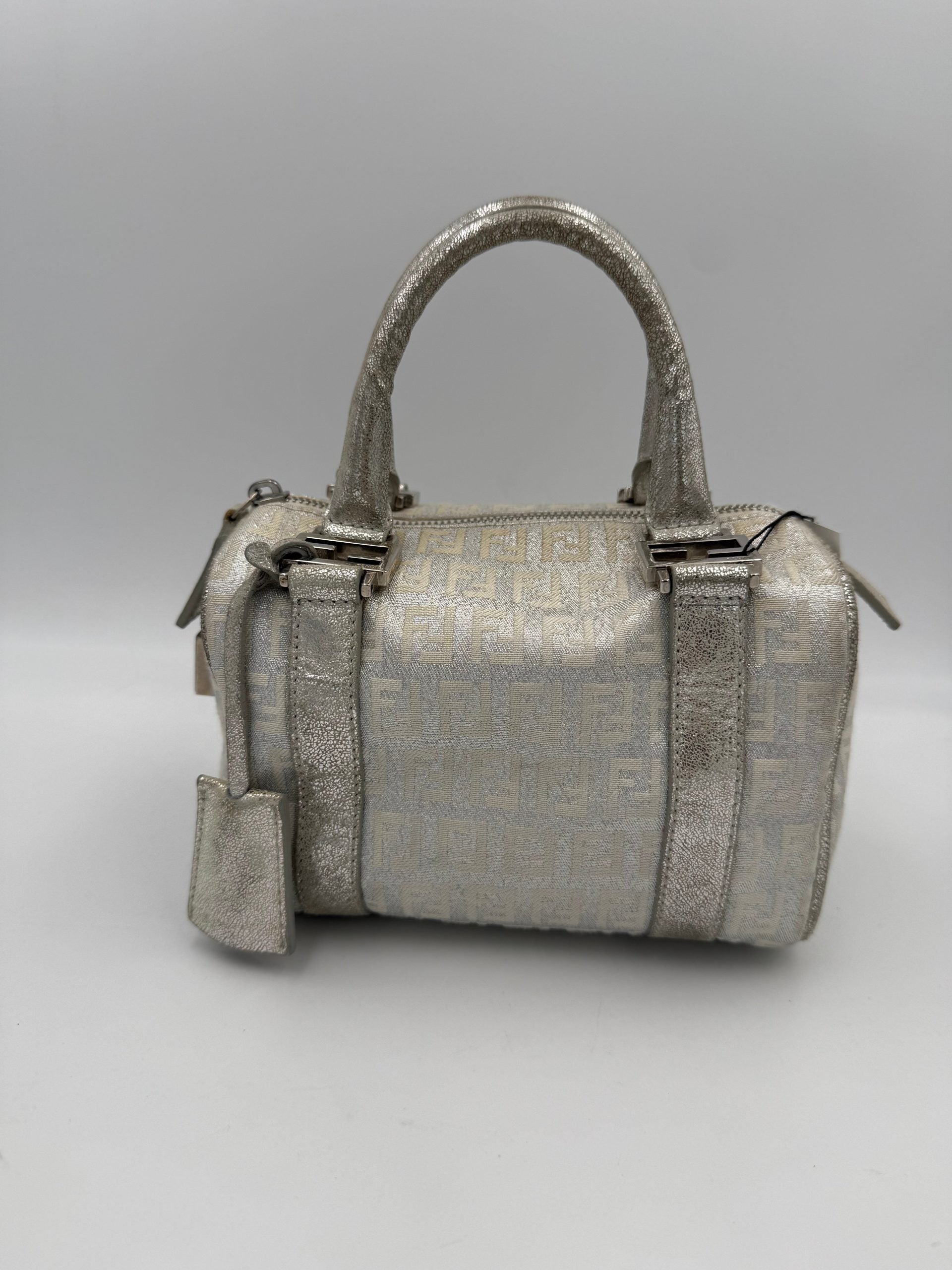 Μίνι τσάντα Fendi Bauletto FF Zucchino Satchel