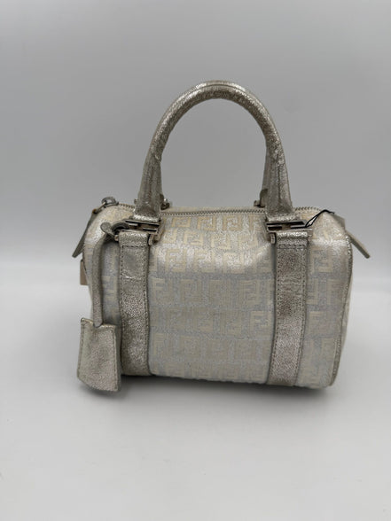 Μίνι τσάντα Fendi Bauletto FF Zucchino Satchel