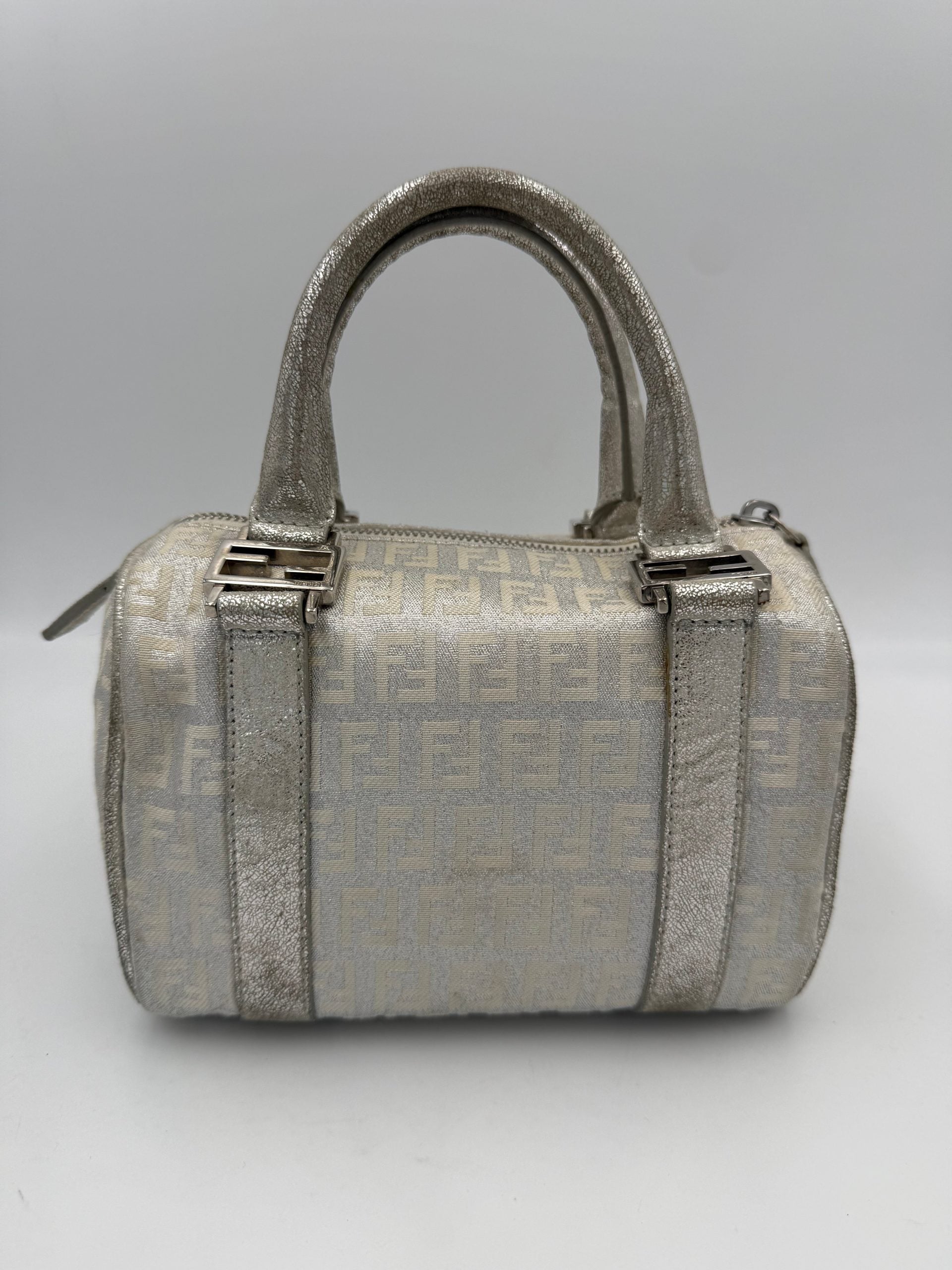 Μίνι τσάντα Fendi Bauletto FF Zucchino Satchel