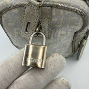 Μίνι τσάντα Fendi Bauletto FF Zucchino Satchel