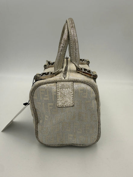 Μίνι τσάντα Fendi Bauletto FF Zucchino Satchel