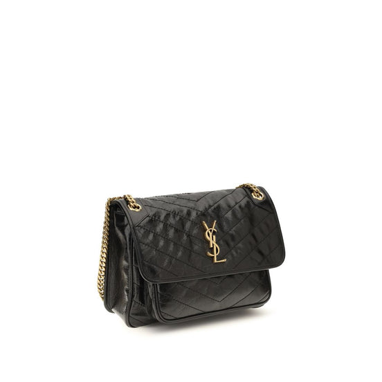 Saint Laurent Niki Black Leather Shoulder Bag