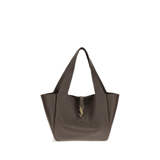 Saint Laurent Le 5 à 7 Bea Brown Leather Shoulder Bag