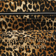 Ganni Brown Recycled Cotton Tote Bag