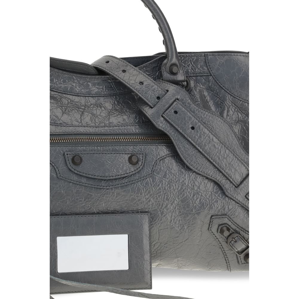 Balenciaga Gray Lamb Ovis Aries Aries Handbag