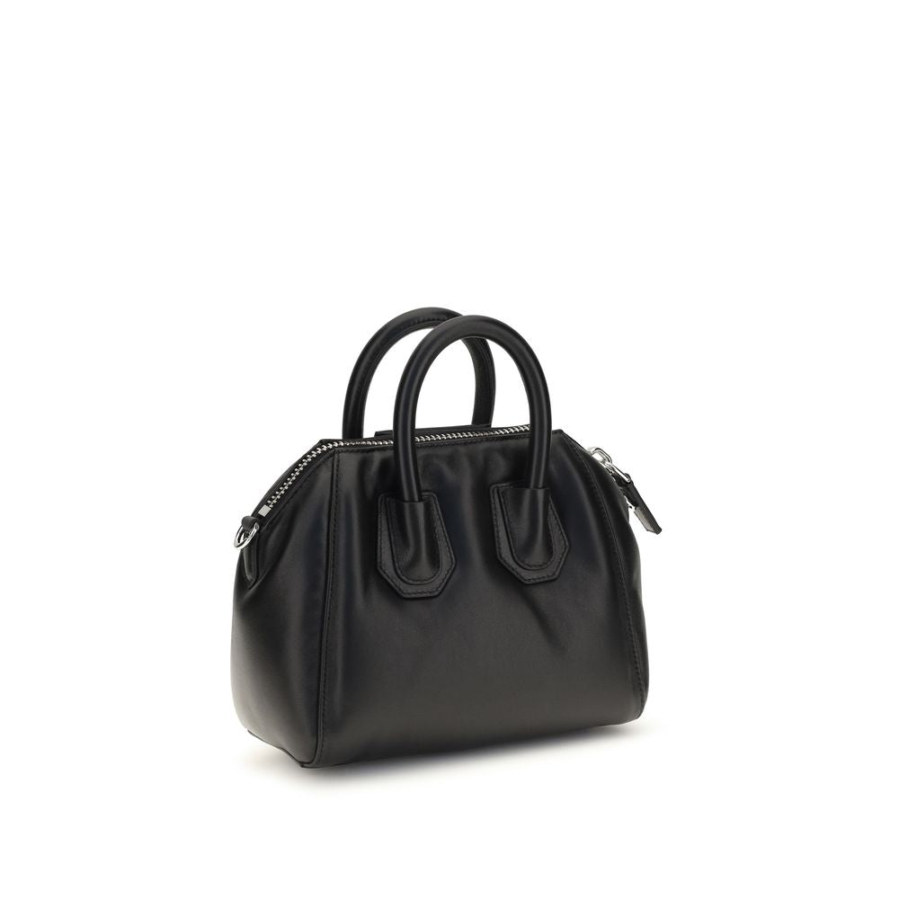 Τσάντα χειρός Givenchy από μαύρο δέρμα αρνιού Ovis Aries Aries