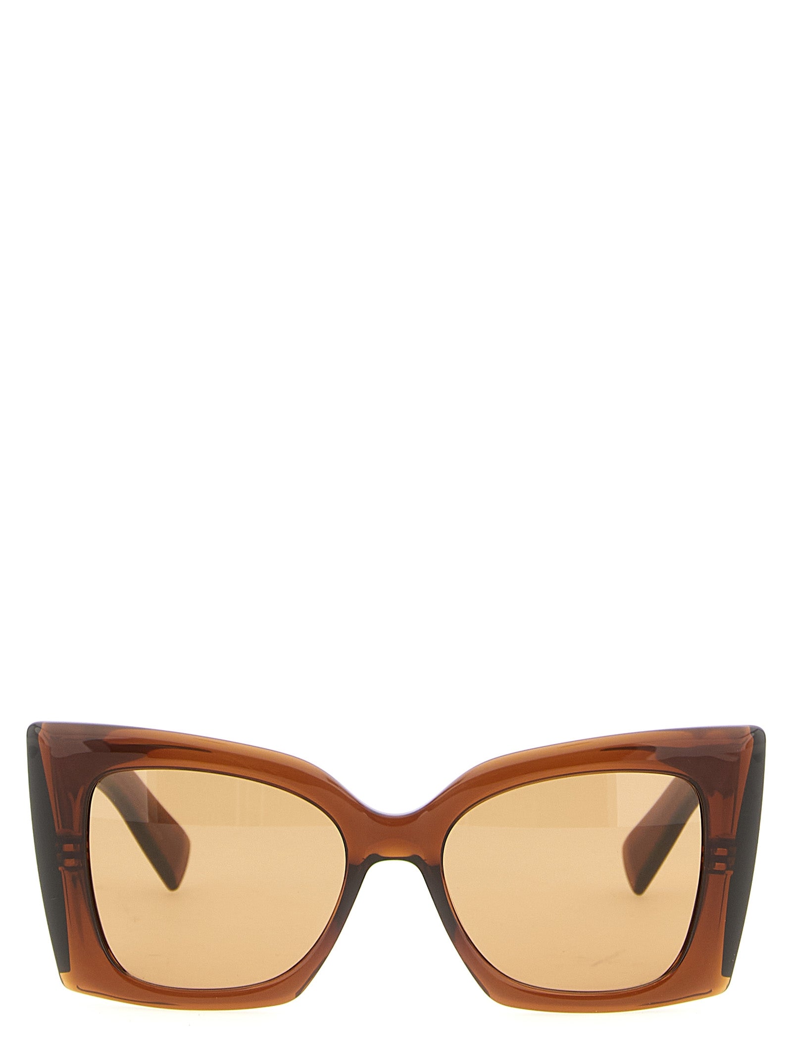 Saint Laurent Brown Acetate Sunglasses